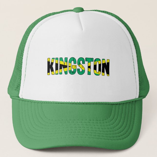 I love Kingston Jamaica Trucker Hat (Front)