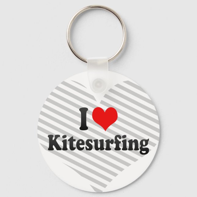I love Kitesurfing Keychain (Front)