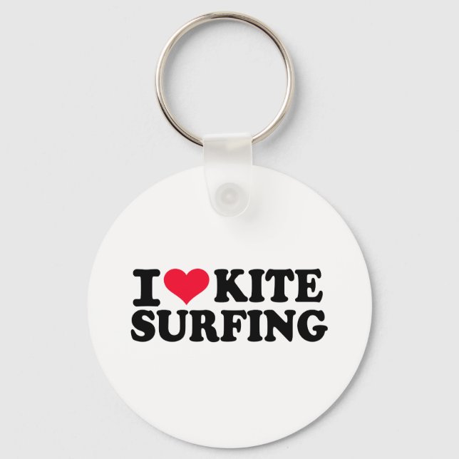 I love Kitesurfing Keychain (Front)