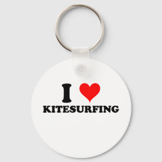 I Love Kitesurfing Keychain