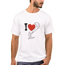 I Love Kitesurfing Shirt | Kiteboarding Gift