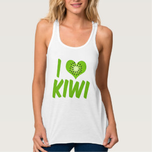 I Love Kiwi Fruit Tank Top