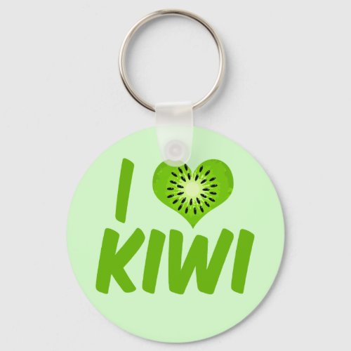 I Love Kiwi Keychain