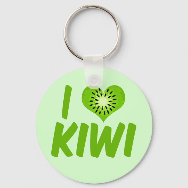 I Love Kiwi Keychain (Front)