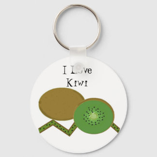 I Love Kiwi Keychain