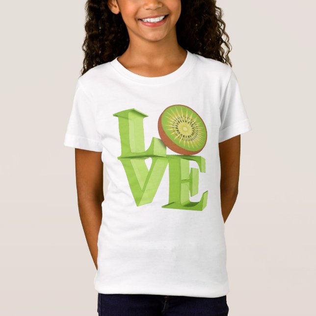 I LOVE KIWI(Kiwi Fruits/Kiwi Berry) T-Shirt (Front)