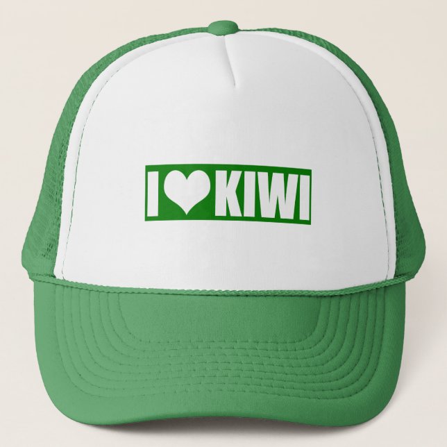 I love kiwi  trucker hat (Front)