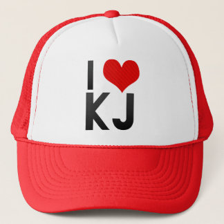 I Love KJ Trucker Hat
