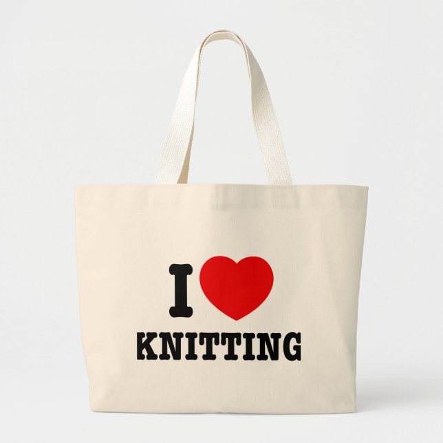 I Love Knitting Bag (Front)