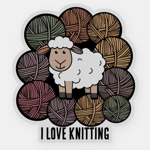 I love knitting sticker