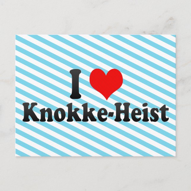 I Love Knokke-Heist, Belgium Postcard (Front)
