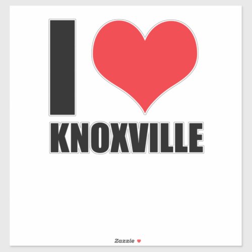 I love Knoxville Sticker