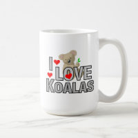 I Love Koalas Coffee Mug
