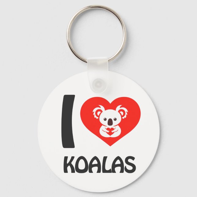 I love Koalas Keychain (Front)