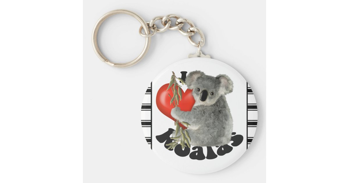 I Love Koalas Keychain Zazzle