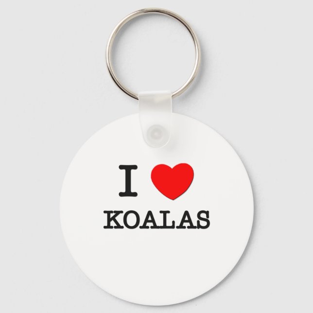 I Love Koalas Keychain (Front)