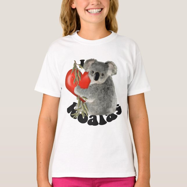 I Love Koalas T-Shirt (Front)