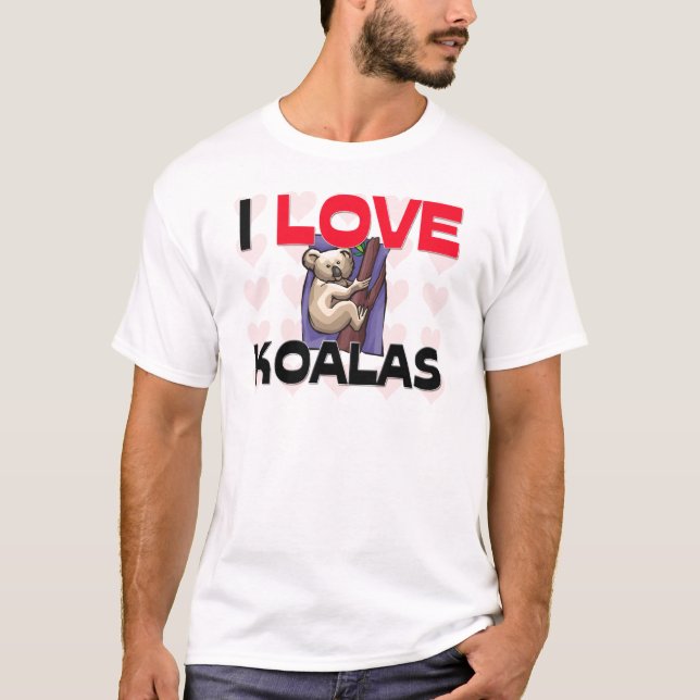 I Love Koalas T-Shirt (Front)