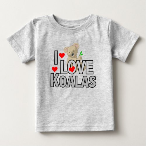 I Love Koalas ToddlerKids Tee