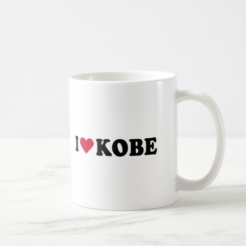 I LOVE KOBE COFFEE MUG