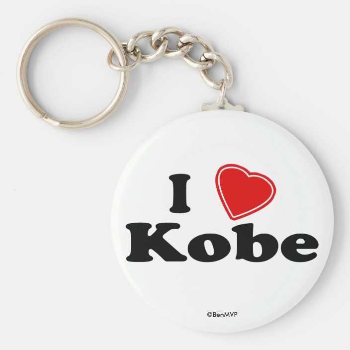 I Love Kobe Key Chain