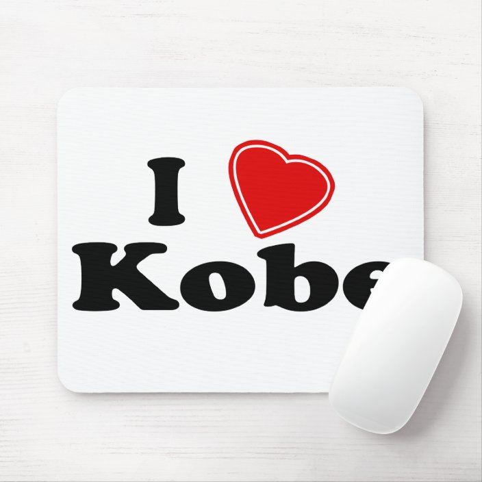 I Love Kobe Mouse Pad