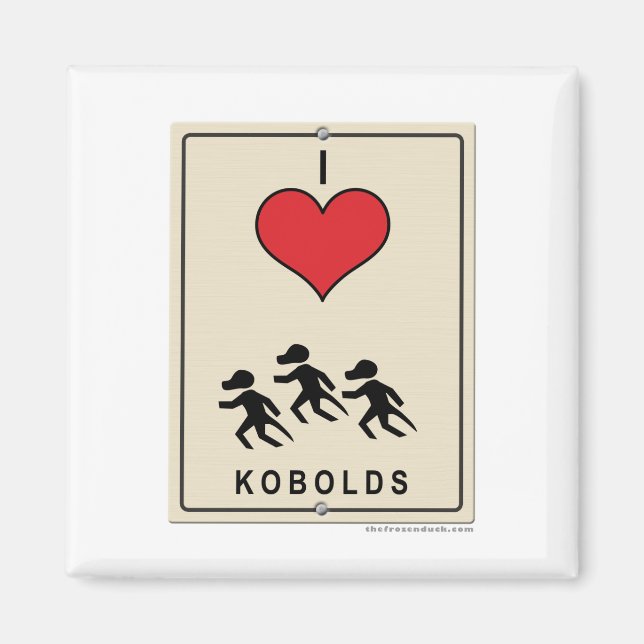 I Love Kobolds Magnet (Front)