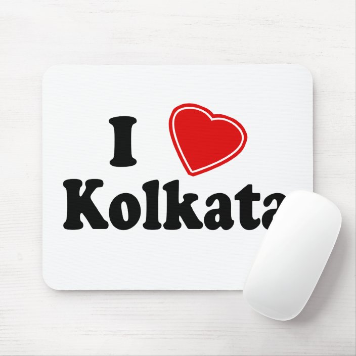 I Love Kolkata Mouse Pad