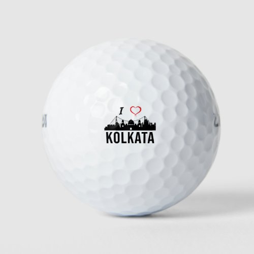 I love Kolkata West Bengal India Golf Balls
