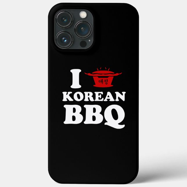 I Love Korean BBQ (고기구이) Case-Mate iPhone Case (Back)