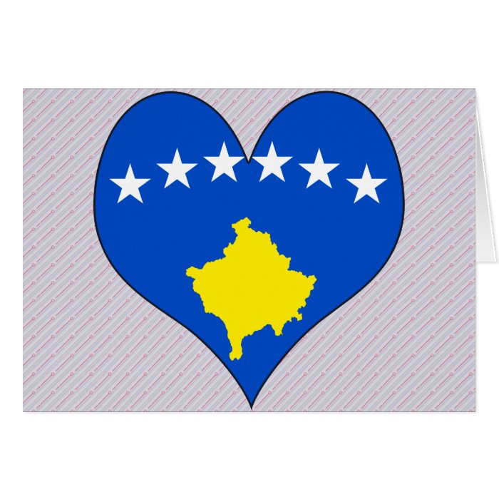 I Love Kosovo Islands Card