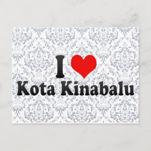 I Love Kota Kinabalu, Malaysia Postcard