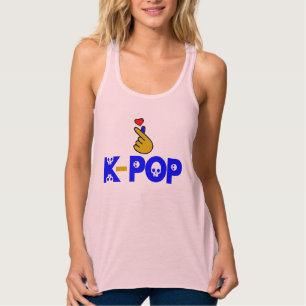 ♪♥I Love KPop Fabulous Slim-fit Racerback Tank Top