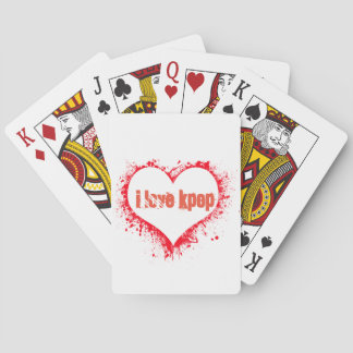 I LOVE Kpop Poker Cards