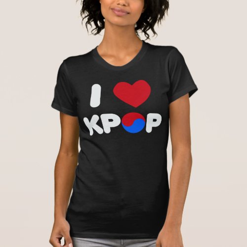 I love kpop shirt dark