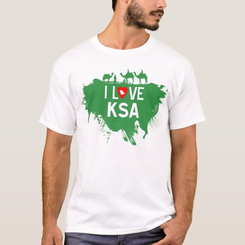 I LOVE KSA TEEZ T_Shirt