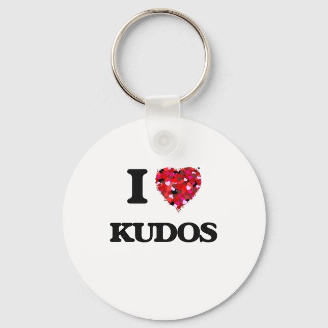 I Love Kudos Keychain (Front)