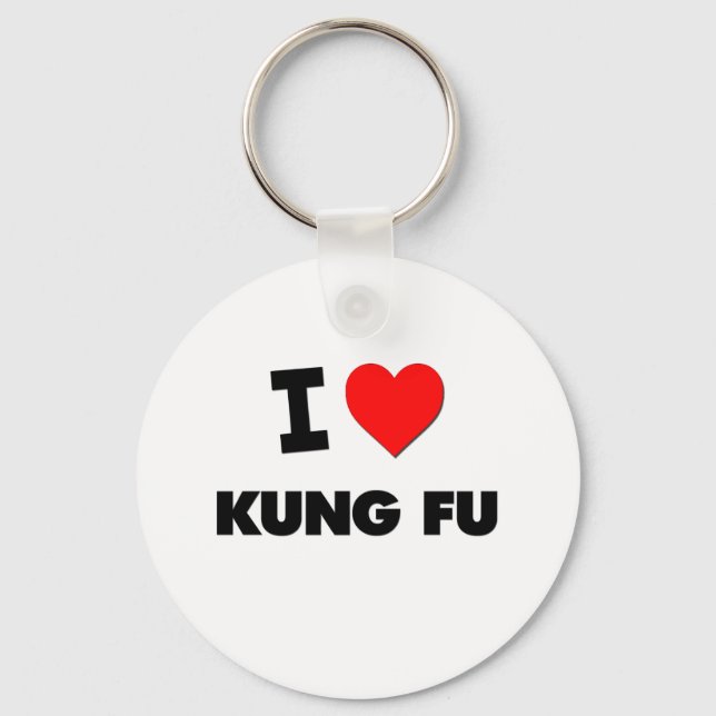 I Love Kung Fu Keychain (Front)