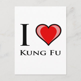 I Love Kung Fu Postcard