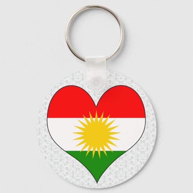 I Love Kurdistan Keychain (Front)