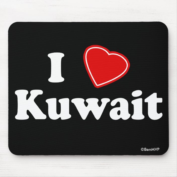 I Love Kuwait Mousepad