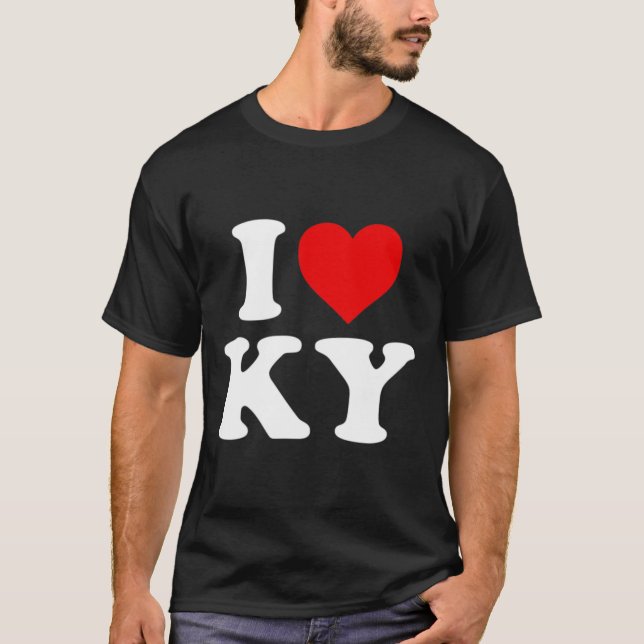 I Love Ky Heart Kentucky  T-Shirt (Front)