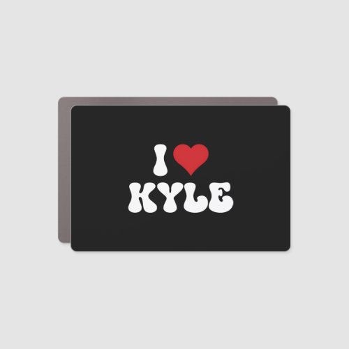 I Love Kyle I Heart Kyle ValentineS Day Car Magnet