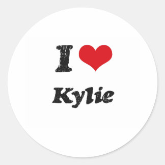 I Love Kylie Classic Round Sticker