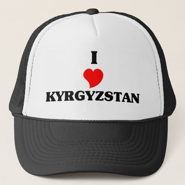 I Love Kyrgyzstan Trucker Hat (Front)