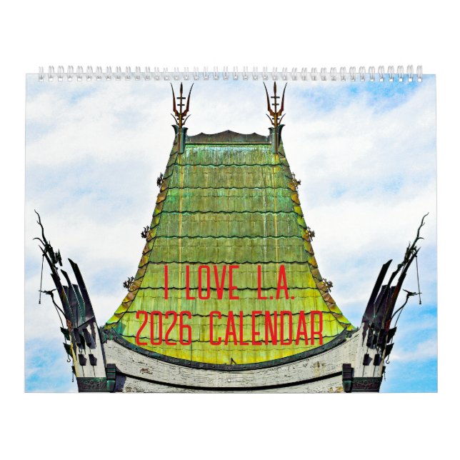 I LOVE L.A. 2026 Calendar (Cover)