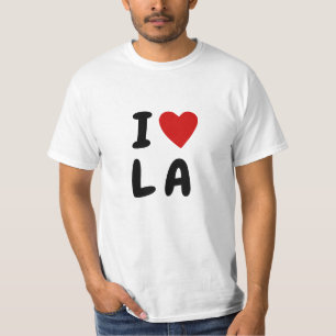 I love L A   custom text heart LA Los Angeles T-Shirt