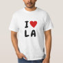 I love L A | custom text heart LA Los Angeles T-Shirt