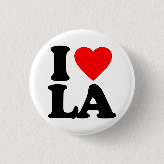 I LOVE LA BUTTON (Front)