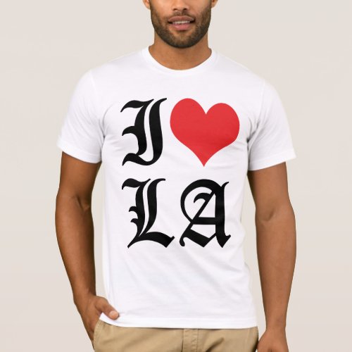 I Love LA  I Heart LA Los Angeles T_Shirt